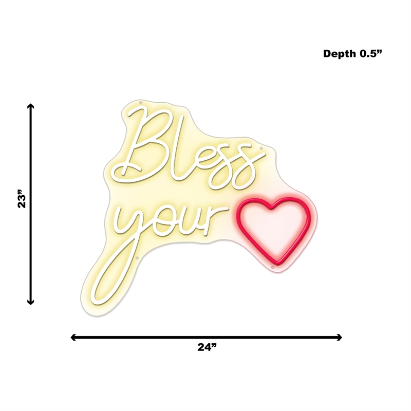 Bless Your Heart Neon Sign - 23