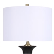 Elegance Radiance Ceramic Table Lamp - Black & Soft Gold - Metal