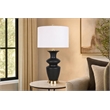 Elegance Radiance Ceramic Table Lamp - Black & Soft Gold - Metal
