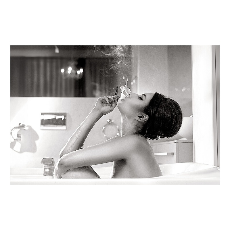 Relax Frameless Tempered Glass Wall Art - 60