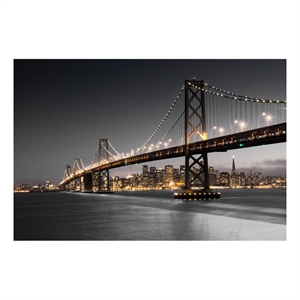 Bridge Escape Frameless Tempered Glass Wall Art - 60&quot x 40&quot - Multicolor