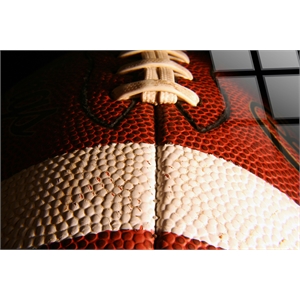 Gridiron Detail - 40&quot x 60&quot - Tempered Glass - Game Room Wall Decor