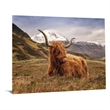 Highland Cow Frameless Tempered Glass Wall Art - 60