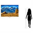Mountainous Barn Frameless Tempered Glass Wall Art - Multicolor