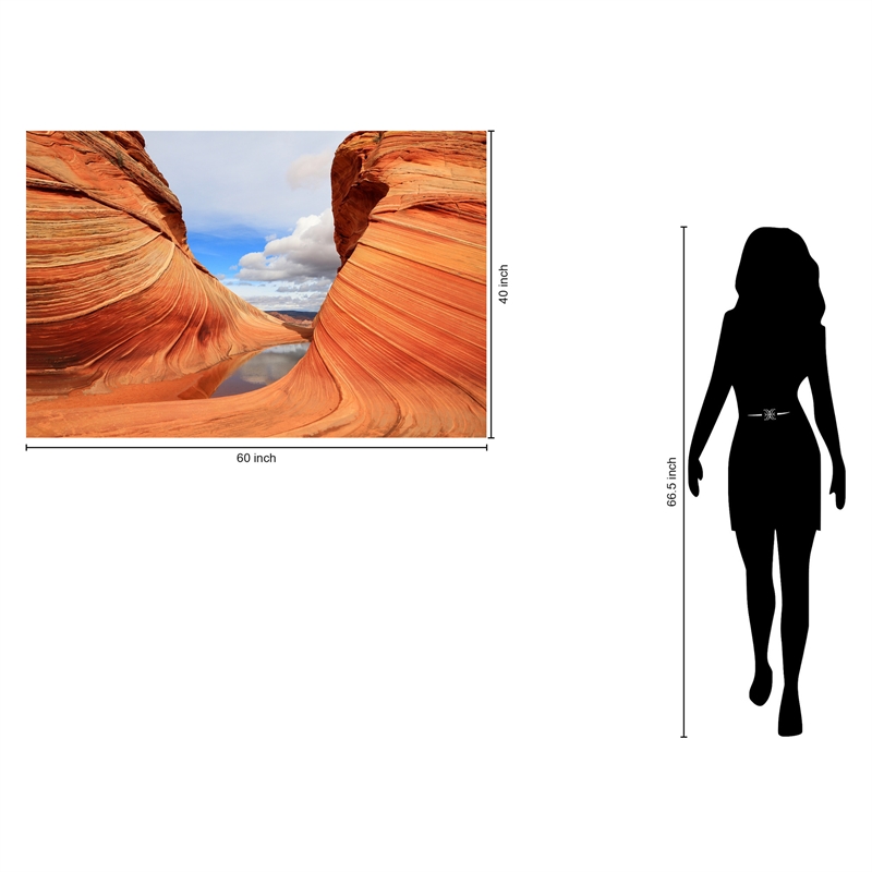 Parria Canyon Frameless Tempered Glass Wall Art - 60