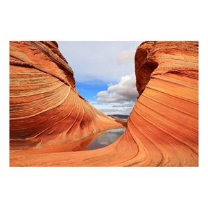 Parria Canyon Frameless Tempered Glass Wall Art - 60&quot x 40&quot - Multicolor