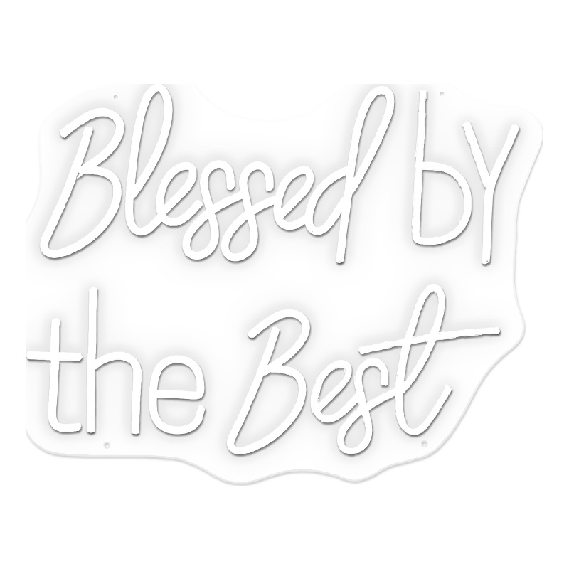 Blessed by the Best Neon Sign - 20