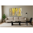 Yellow Aspen Frameless Tempered Glass Wall Art - 60