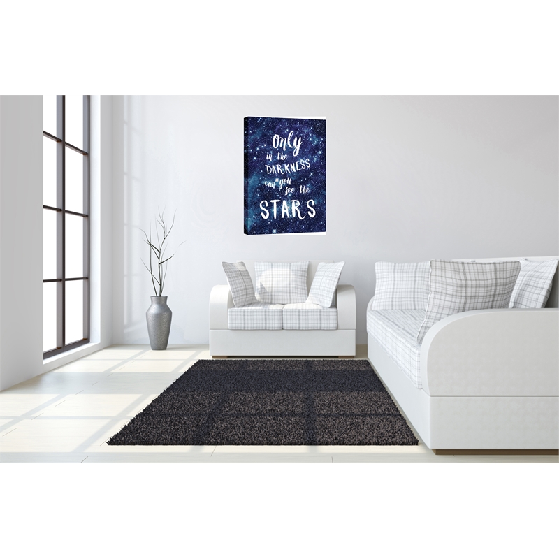 Starlit Wisdom Cosmic Quote Canvas Wall Art - 24