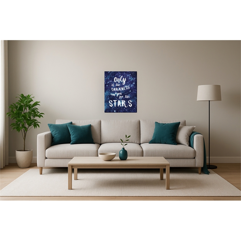 Starlit Wisdom Cosmic Quote Canvas Wall Art - 24