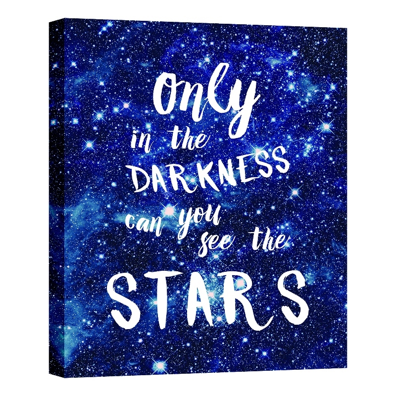 Starlit Wisdom Cosmic Quote Canvas Wall Art - 24