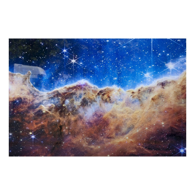 James Webb Carina Nebula I Rhinestones Frameless Tempered - Multicolor