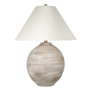 Rustic Sphere - 28&quot x 21&quot - Natural Bisque - Fabric - Living Room Lighting