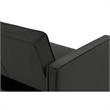 Pin Tufted Transitional Futon in Gray Velvet