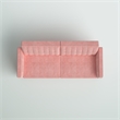 Elara Channel Tufted Transitional Convertible Sofa - Futon in Pink Velvet
