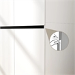 Modern Wardrobe Armoire with Hanging Rod for Bedroom White