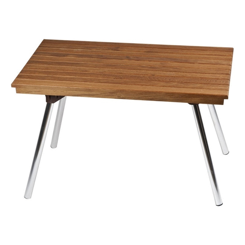 Teakworks4u Teak Wood Bench with Aluminum Folding Legs