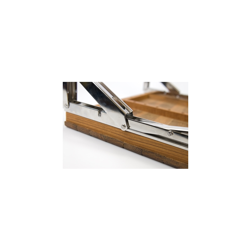 Teakworks4u Wall Mount Folding Shower Bench in Teak Wood
