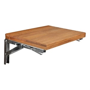 Teakworks4u Wall Mount Fold Shower Bench in Teak
