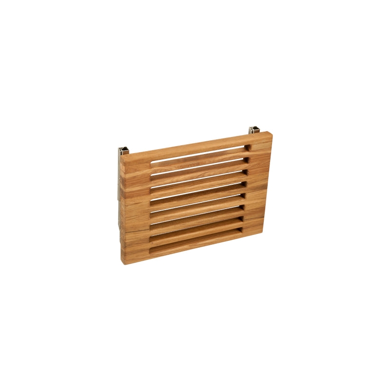 Teakworks4u Wall Mount Teak Wood Folding Shower Bench with Slats