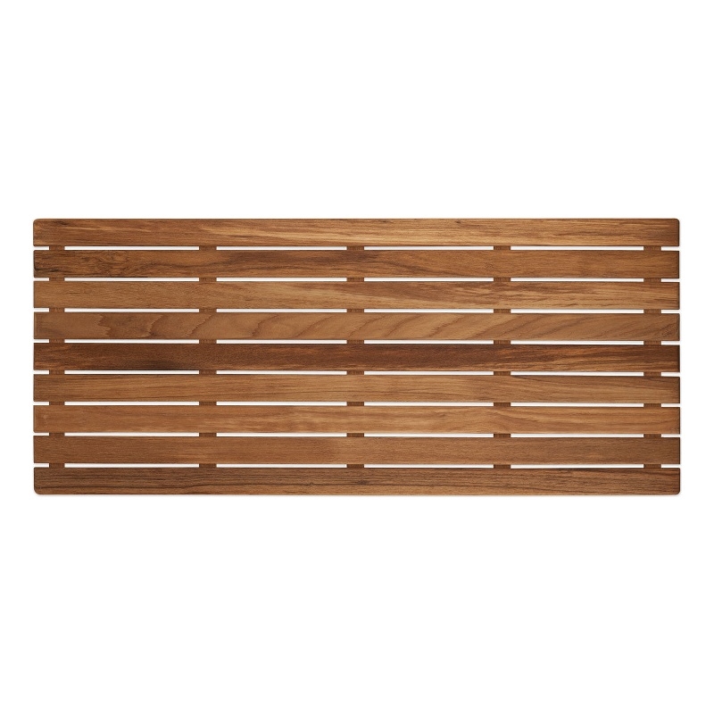 Teakworks4u Shower Mat Unfinished in Teak Wood