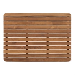 Teakworks4u Shower Mat Finished with Rounded Corners in Teak