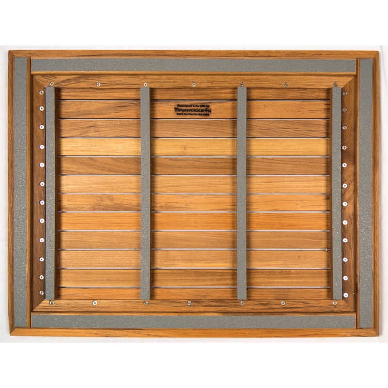 Teakworks4u Mat with Wide Frame in Teak Wood