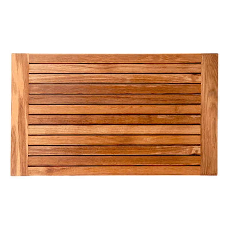 Teakworks4u Bath/Shower Mat with Framed Edges in Teak Wood
