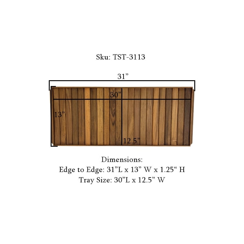 Teakworks4u Teak Wood Serving Tray