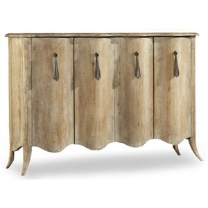 Hooker Furniture Melange Draped Sideboard in Light Wood