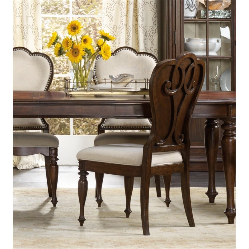 Hooker Furniture Leesburg Dining Side Chair in Mahogany