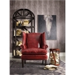 Blakeley Leather Club Chair in Red and Natchez Brown by Hooker Furniture