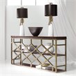 Hooker Furniture Melange Giles Console Table in Dark Wood