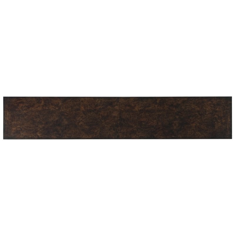 Hooker Furniture Melange Giles Console Table in Dark Wood