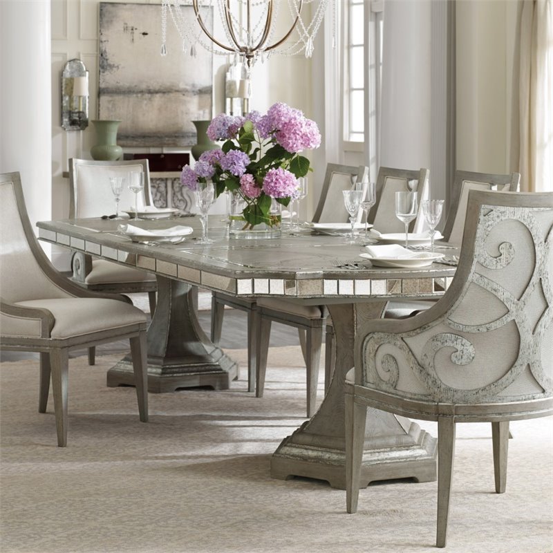 Hooker Furniture Sanctuary Extendable Dining Table in Epoque