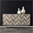 Hooker Furniture Melange Natural Beauty Media Credenza in Medium Wood