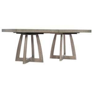 Hooker Furniture Dining Room Affinity 72 Inch Rectangle Pedestal Dining Table