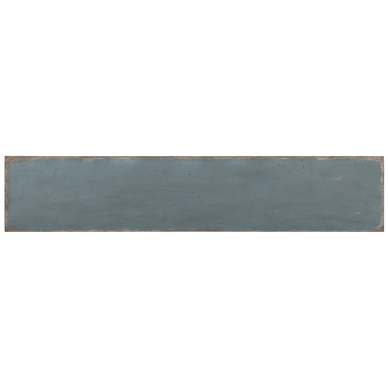 Boheme Salvator Wood Media Console in Distressed Blue by Hooker Furniture