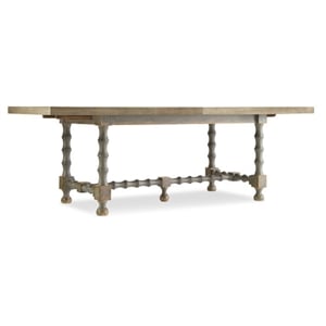 Hooker Furniture Dining Room Ciao Bella 84in Trestle Table -Natural/Gray