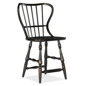 Hooker Furniture Dining Room Ciao Bella Spindle Back Counter Stool-Black