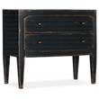 Ciao Bella Two-Drawer Wood Nightstand in Distressed Black by Hooker Furniture
