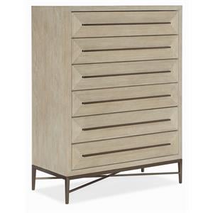 Hooker Furniture Bedroom Cascade Six-Drawer Chest