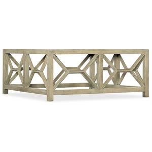 Hooker Furniture Living Room Surfrider Square Cocktail Table