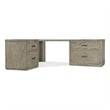 Hooker Furniture Home Office Linville Falls Corner Desk with Lateral File