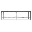 Hooker Furniture Traditions Rectangle Veneers Metal Cocktail Table in Brown/Gray