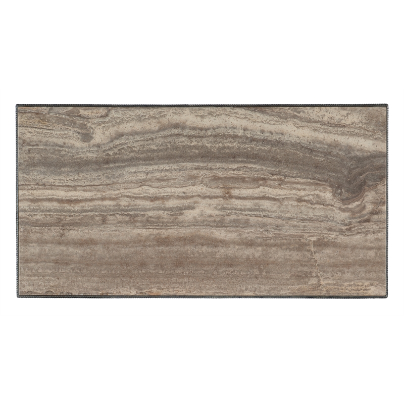 Hooker Furniture Traditions Rectangle Veneers Metal Cocktail Table in Brown/Gray
