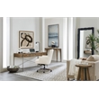 Hooker Furniture Chapman Veneers and Metal Writing Desk in Brown/White