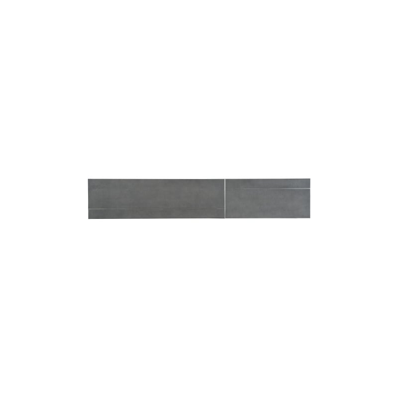 Hooker Furniture Chapman Metal Mixed Media Console Table in Gray