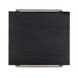 Hooker Furniture Chapman Veneers and Metal Shou Sugi Ban End Table in Black