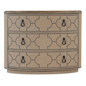 Hooker Furniture Big Sky Veneers and Solid Wood Three Drawer Chest in Beige